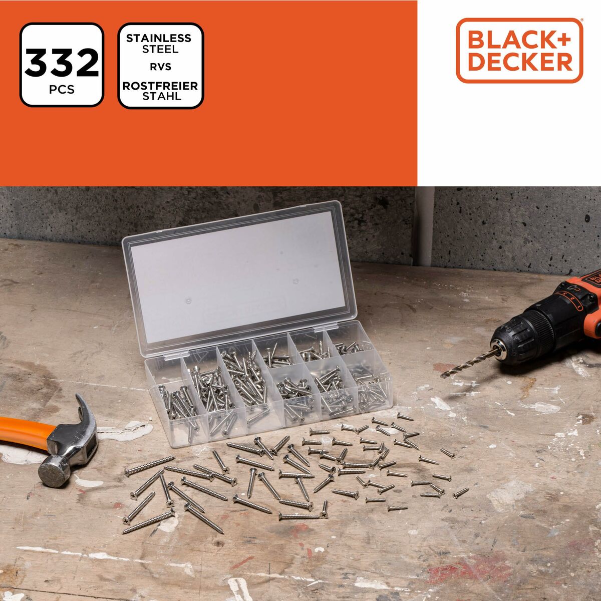 Set vijaka Black & Decker Phillips Drvo 332 Dijelovi